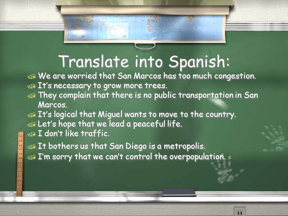Translate into Spanish: