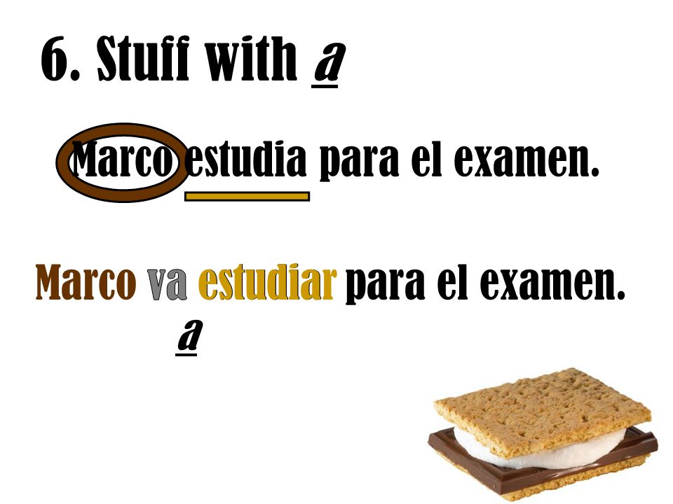 6. Stuff with a Marco estudia para el examen.