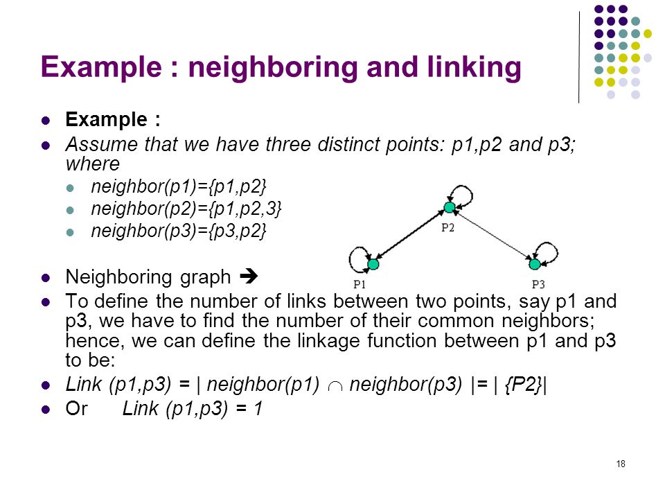 Example : neighboring and linking