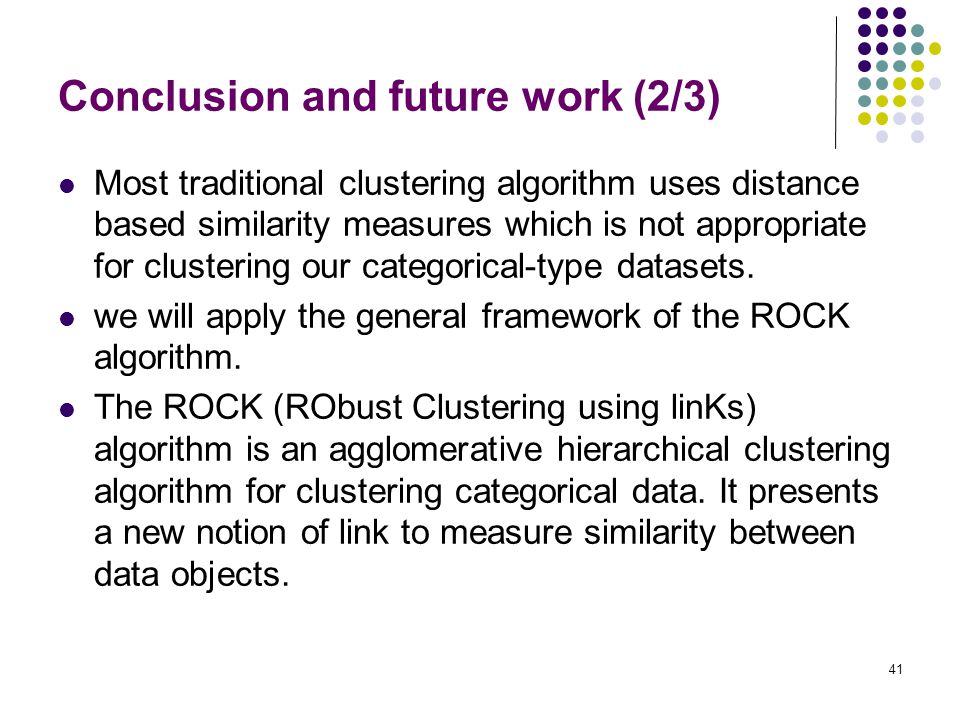 Conclusion and future work (2/3)