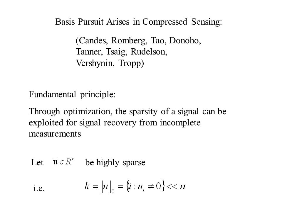 Bregman iterative algorithms for l1 minimization with ppt download