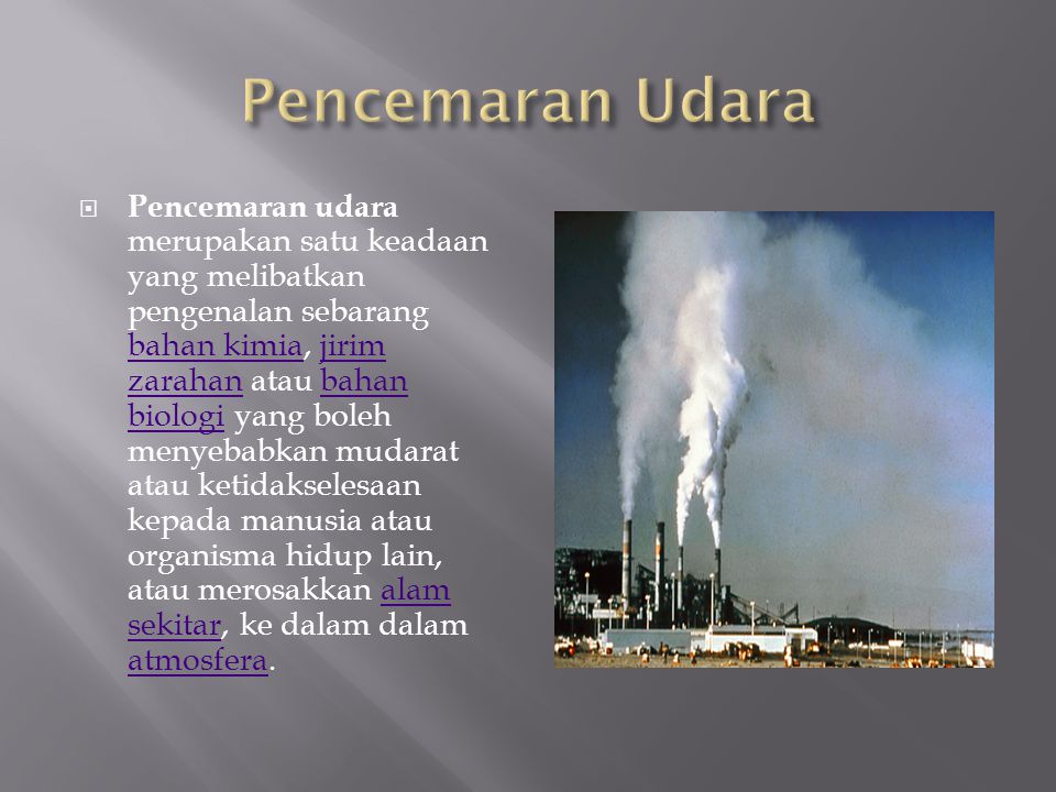 Kesan pencemaran udara kepada manusia