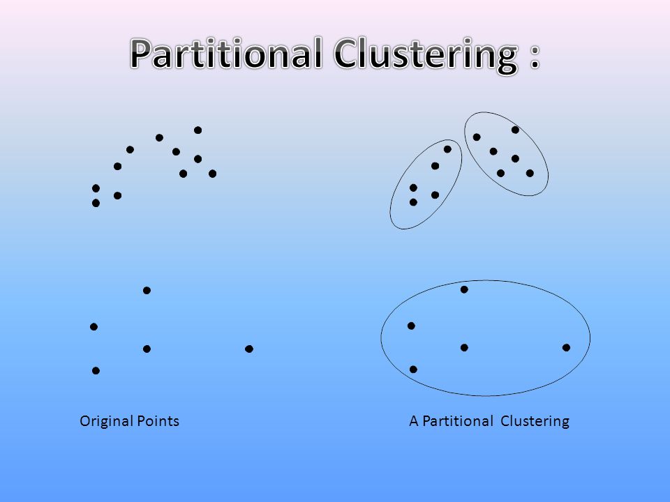 Partitional Clustering :