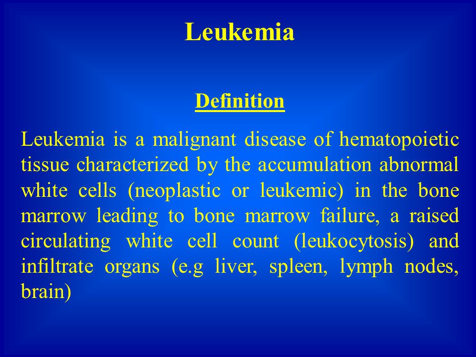 Leukemia meaning