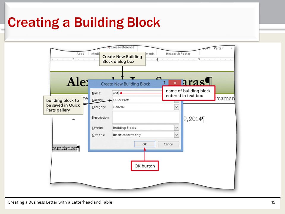 Creating a Building Block