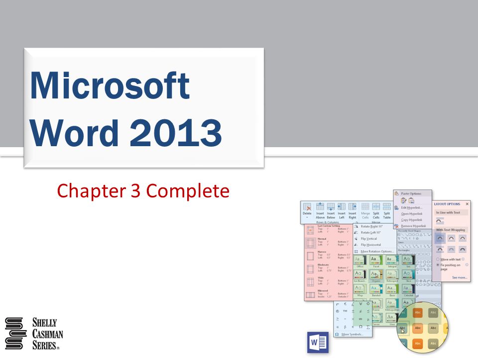 Microsoft Word 2013 Chapter 3 Complete