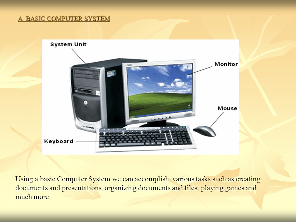 A BASIC COMPUTER SYSTEM