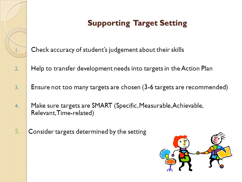 Supporting Target Setting