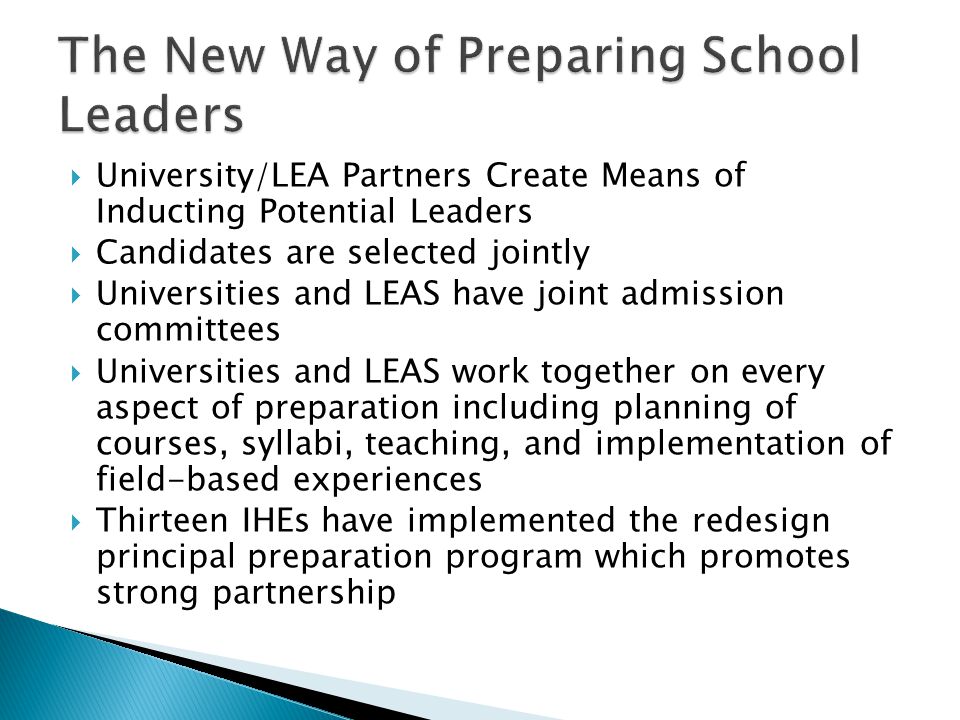The New Way of Preparing School Leaders