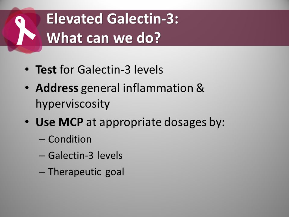 Elevated Galectin-3: What can we do