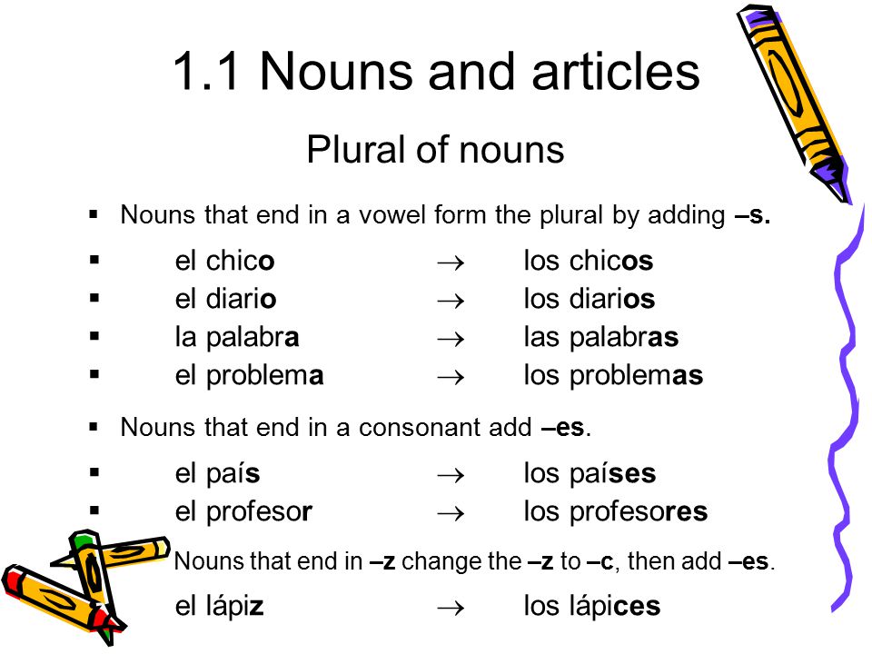 Spanish nouns ANTE TODO - ppt video online download