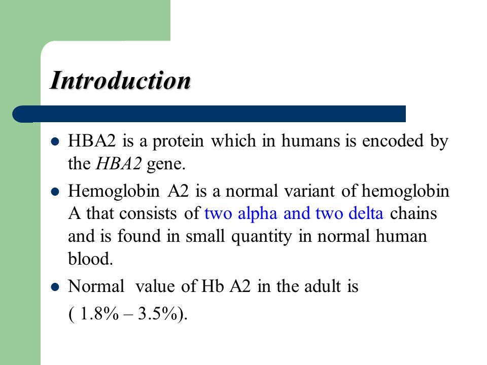 Hemoglobin A2. - ppt video online download