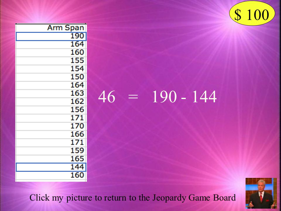 $ = Click my picture to return to the Jeopardy Game Board