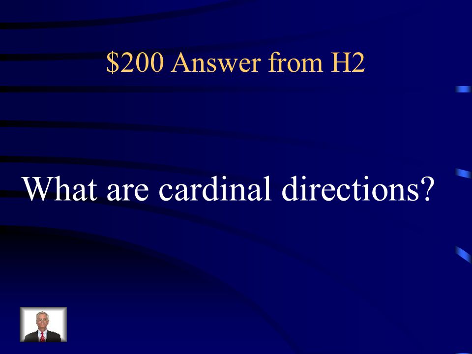 What are cardinal directions