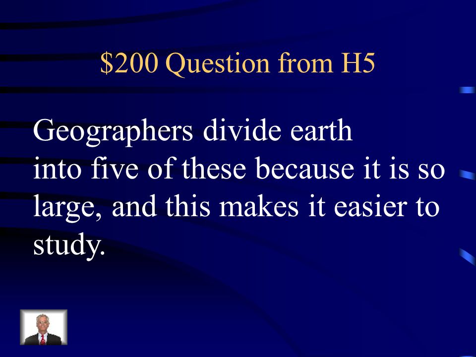 Geographers divide earth