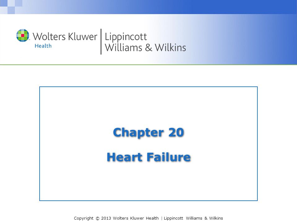 Chapter 20 Heart Failure