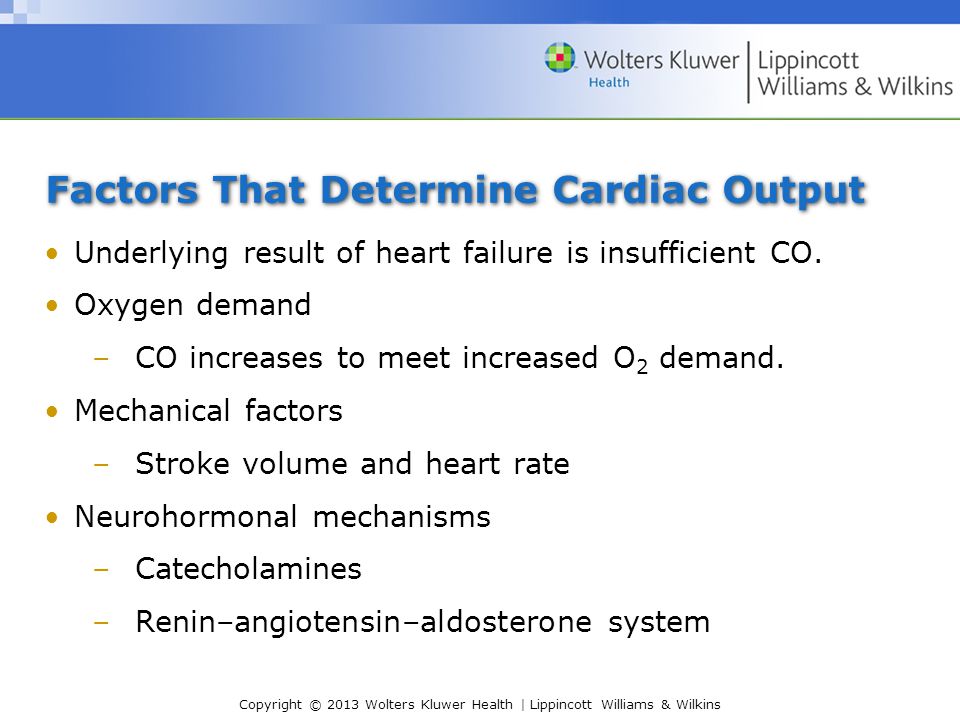 Factors That Determine Cardiac Output