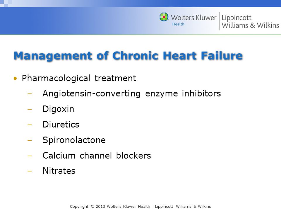 Management of Chronic Heart Failure
