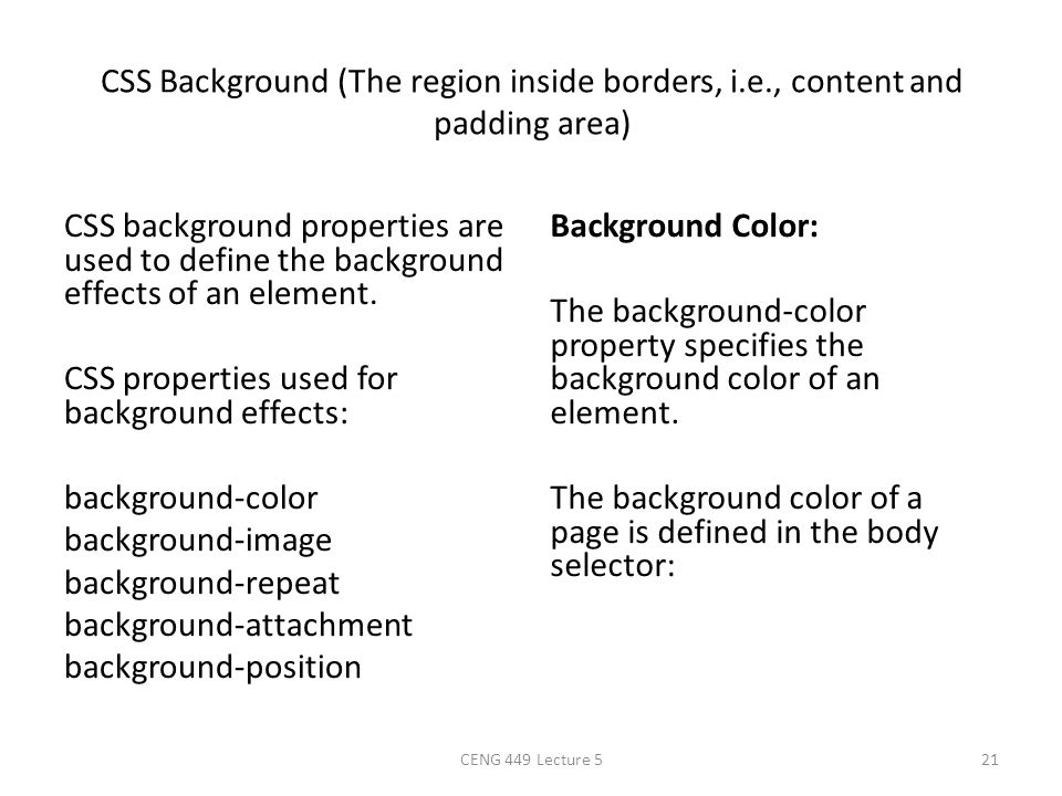 CSS Background (The region inside borders, i. e