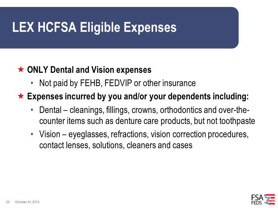 FSA Eligible Expense List - Flexbene
