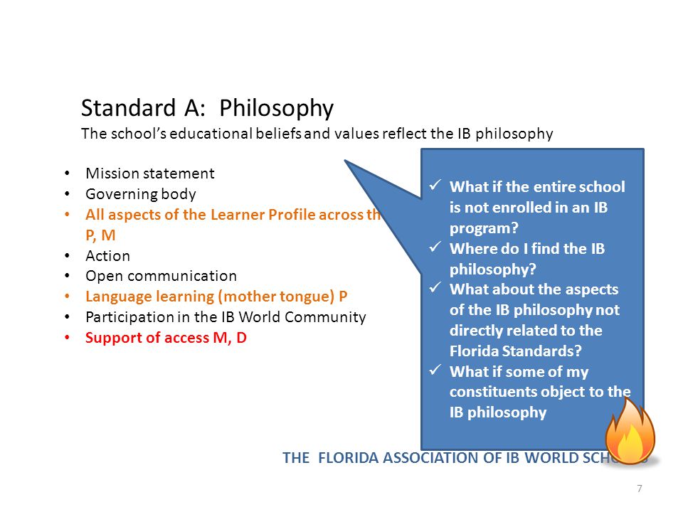 Standard A: Philosophy