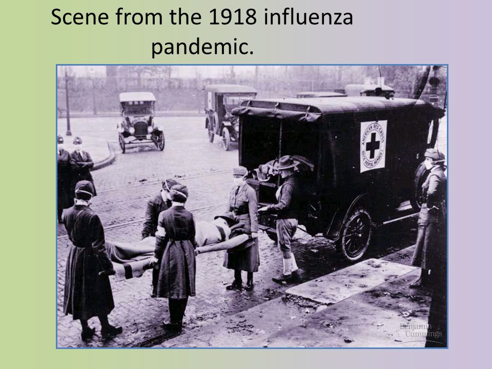 Scene from the 1918 influenza pandemic.