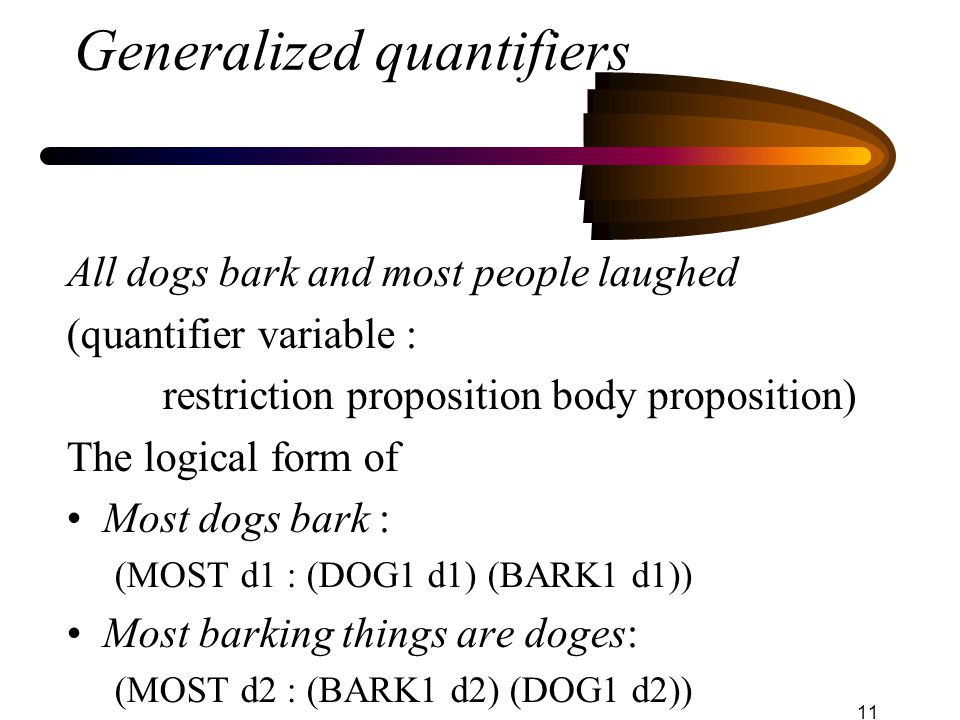Generalized quantifiers