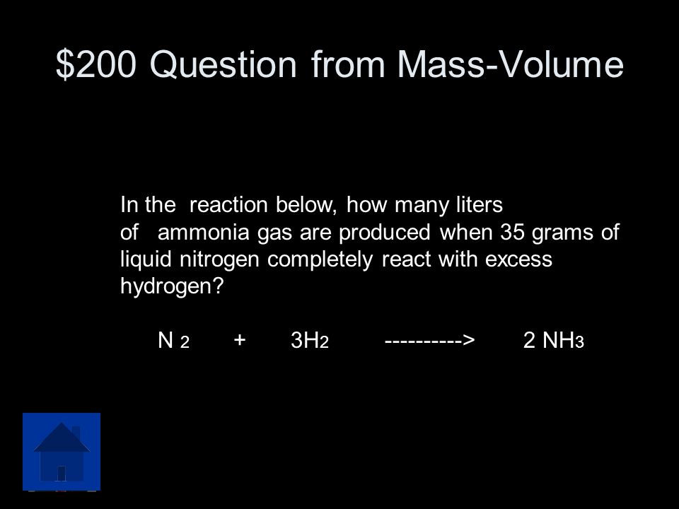 $200 Question from Mass-Volume