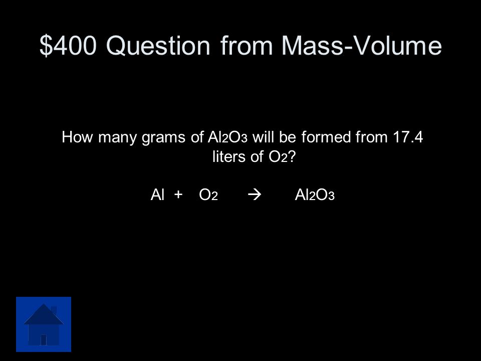 $400 Question from Mass-Volume
