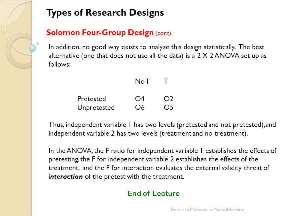 Types of Research Designs