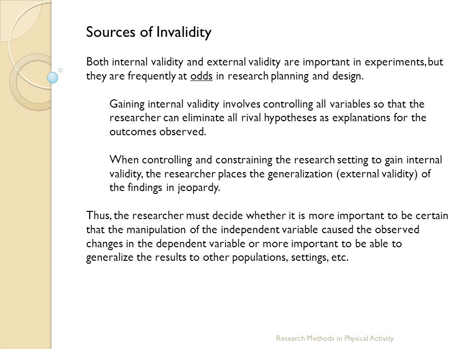 Sources of Invalidity