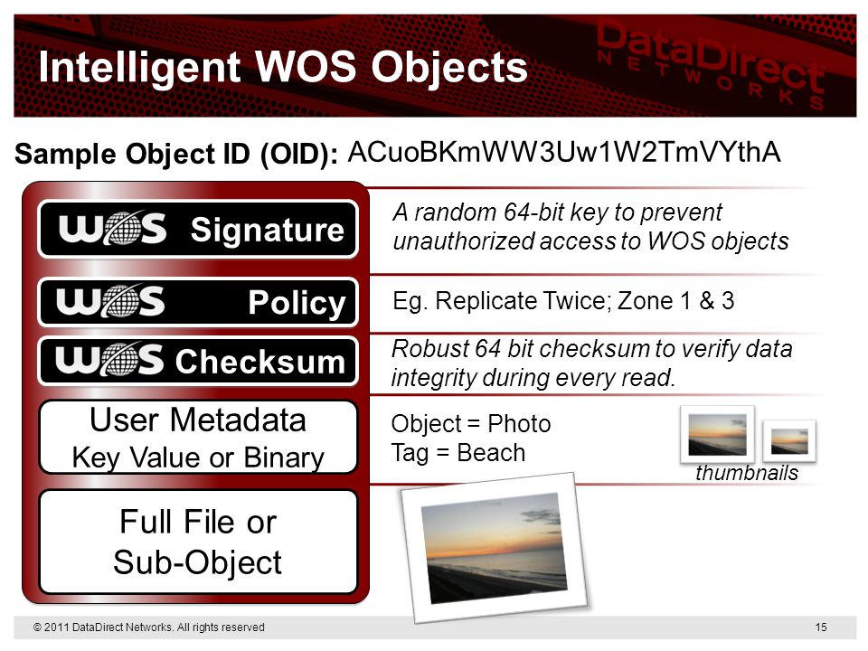 Intelligent WOS Objects