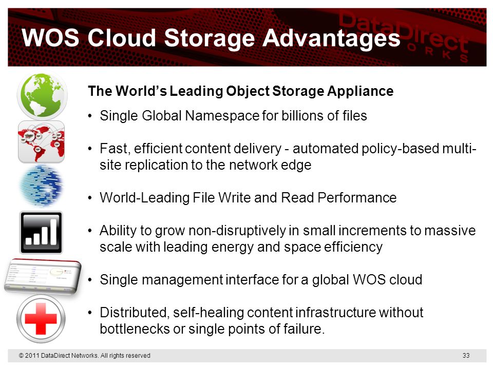 WOS Cloud Storage Advantages