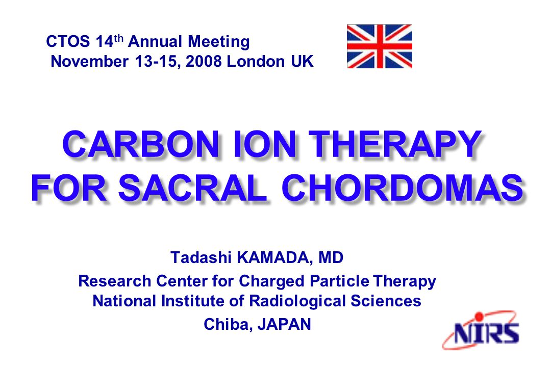 CARBON ION THERAPY FOR SACRAL CHORDOMAS