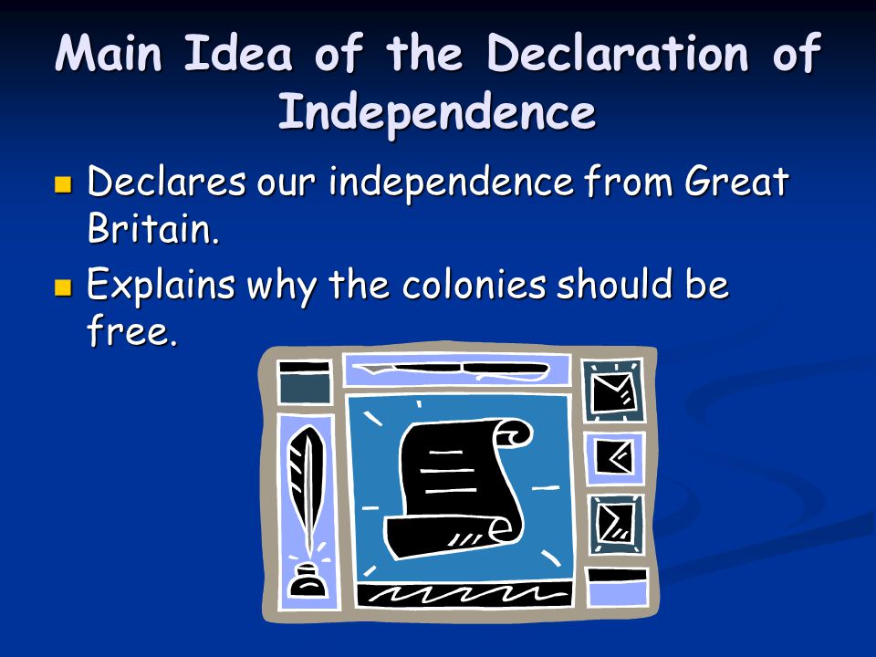 Main Idea of the Declaration of Independence
