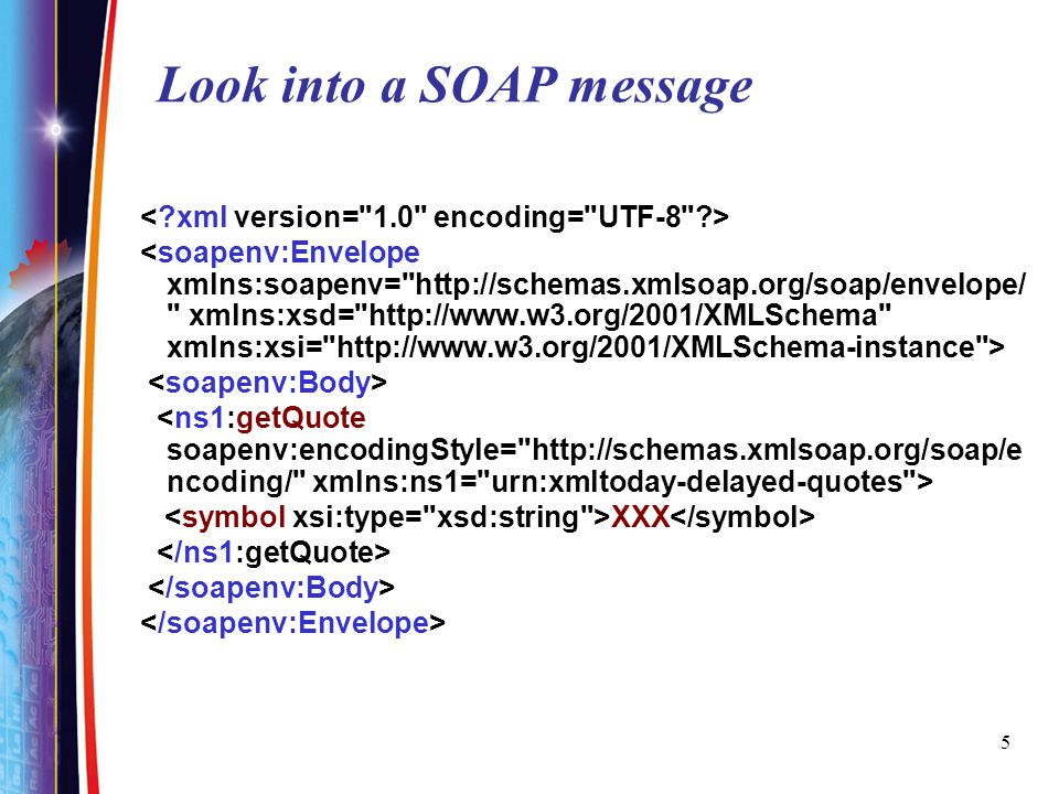 Look into a SOAP message