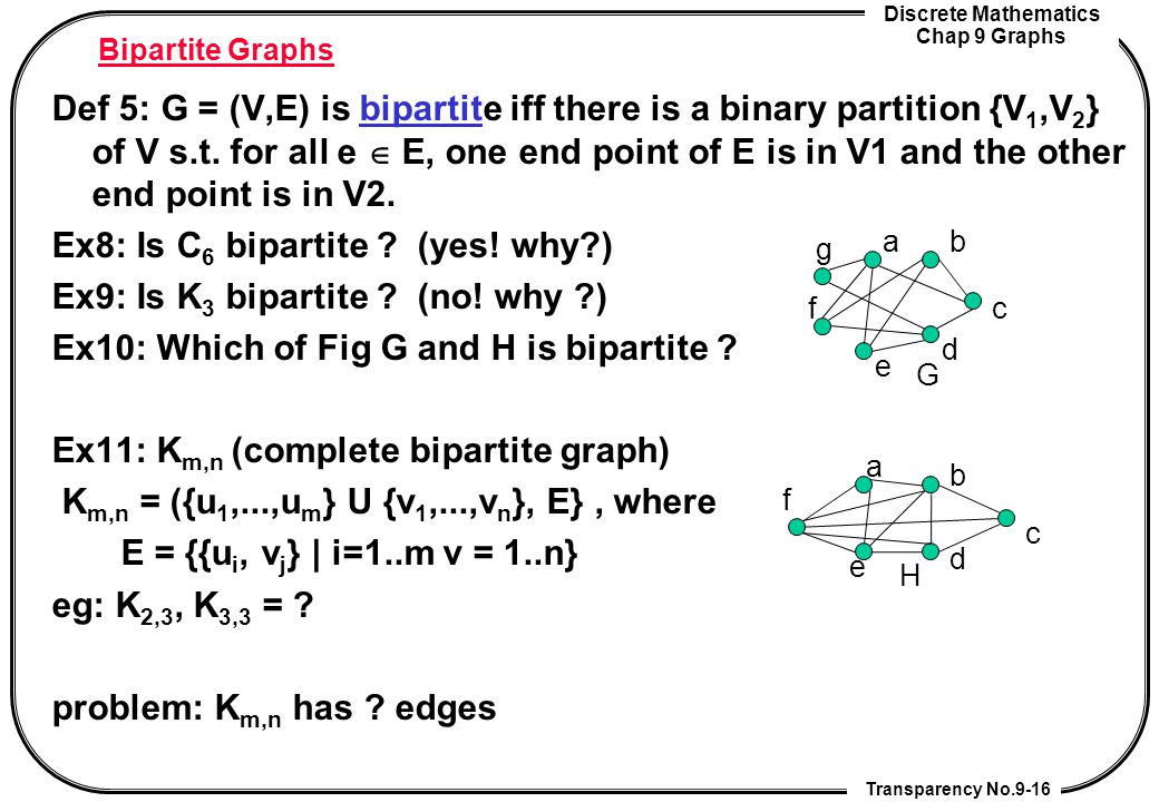 Chapter 9 Graphs Ppt Download