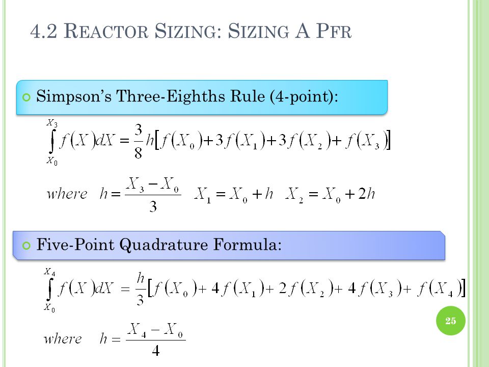 4.2 Reactor Sizing: Sizing A Pfr