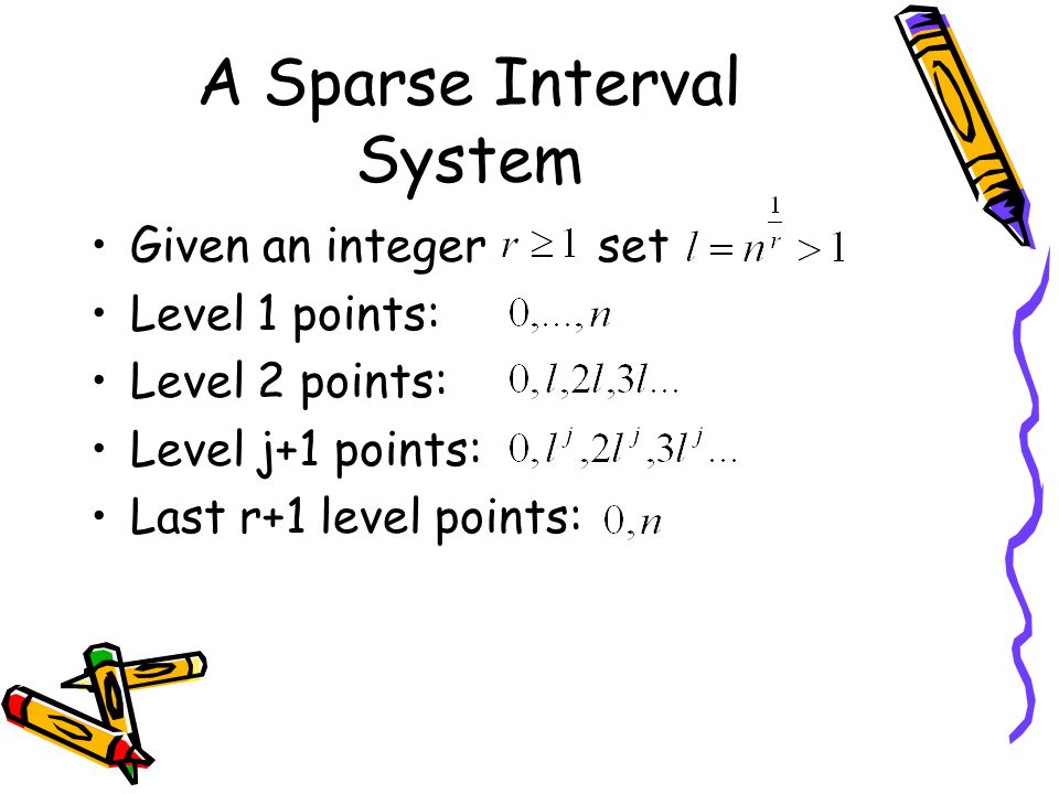 A Sparse Interval System