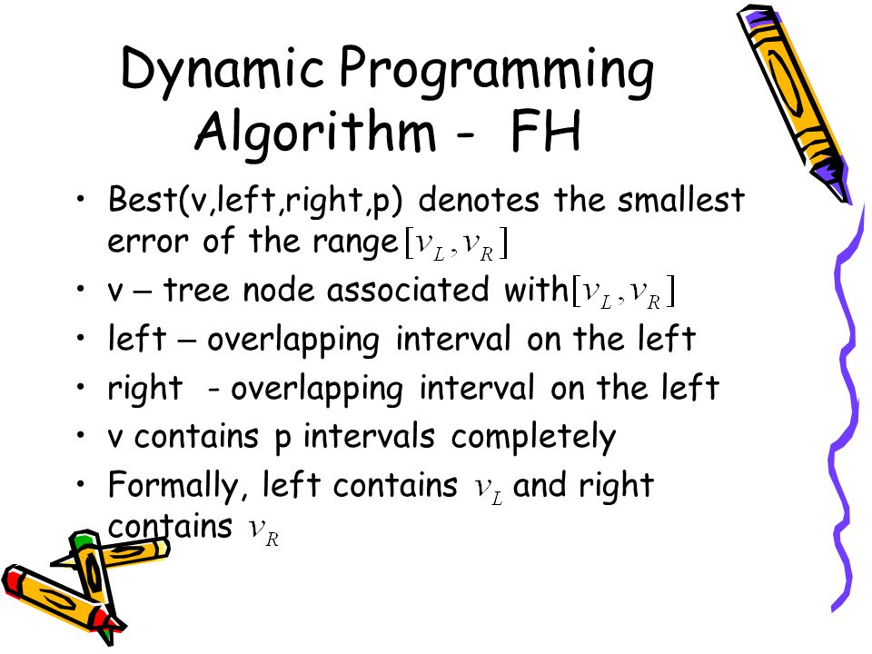 Dynamic Programming Algorithm - FH
