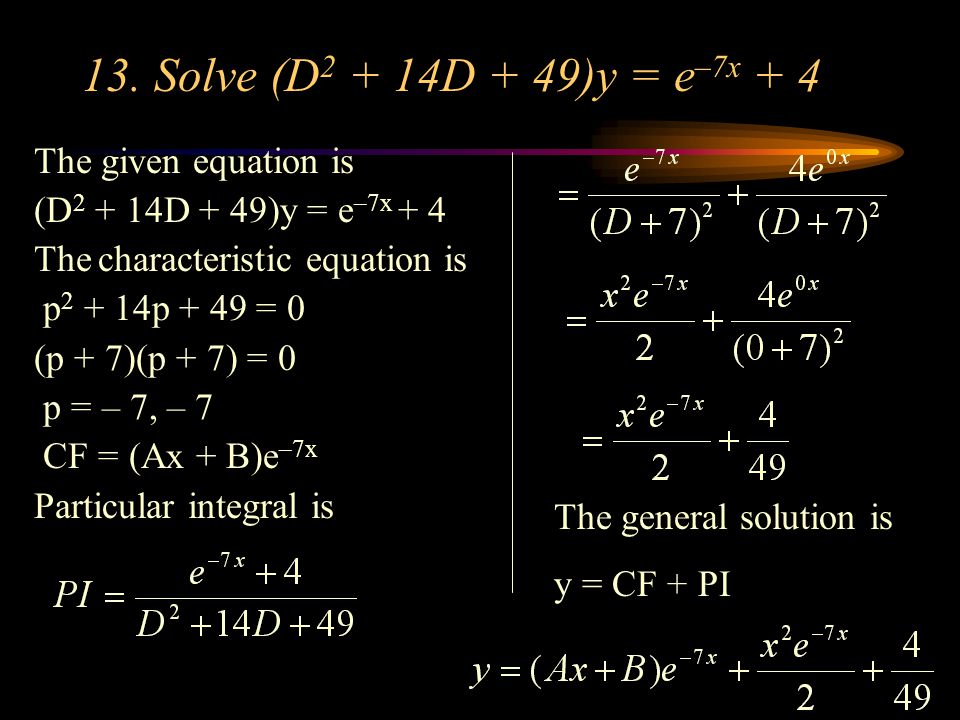 Differential Equations Ppt Video Online Download
