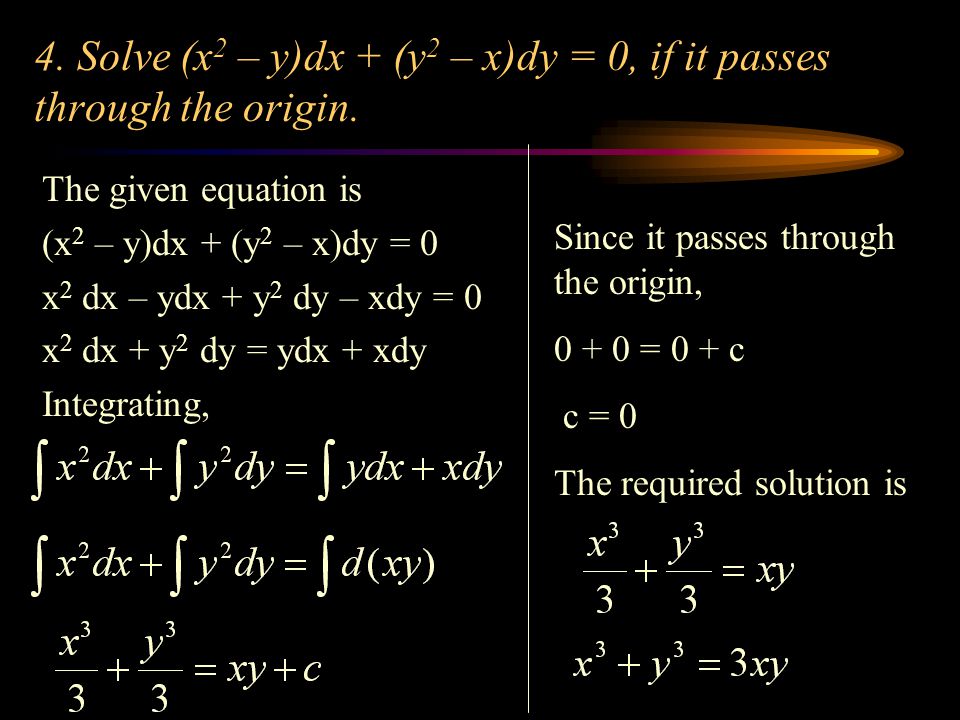Differential Equations Ppt Video Online Download