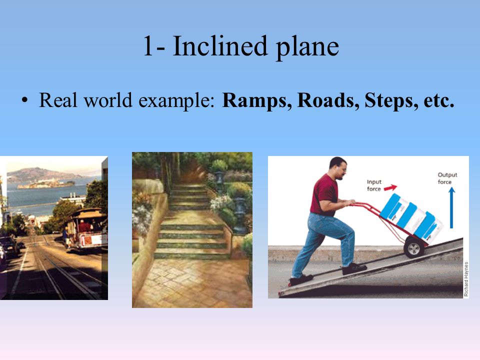 inclined plane real life examples