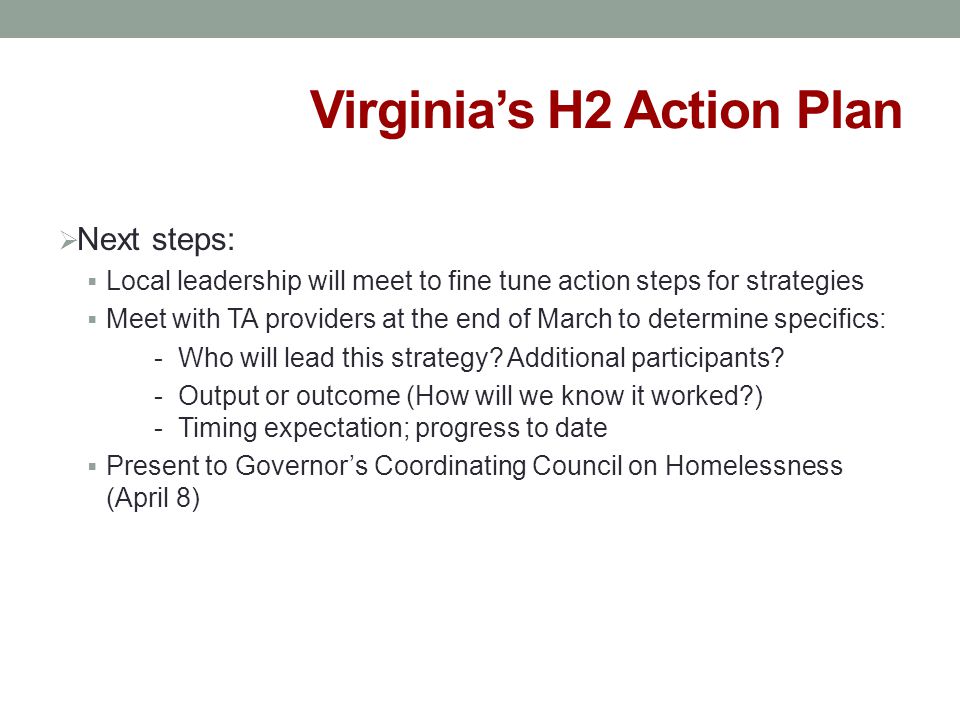 Virginia’s H2 Action Plan