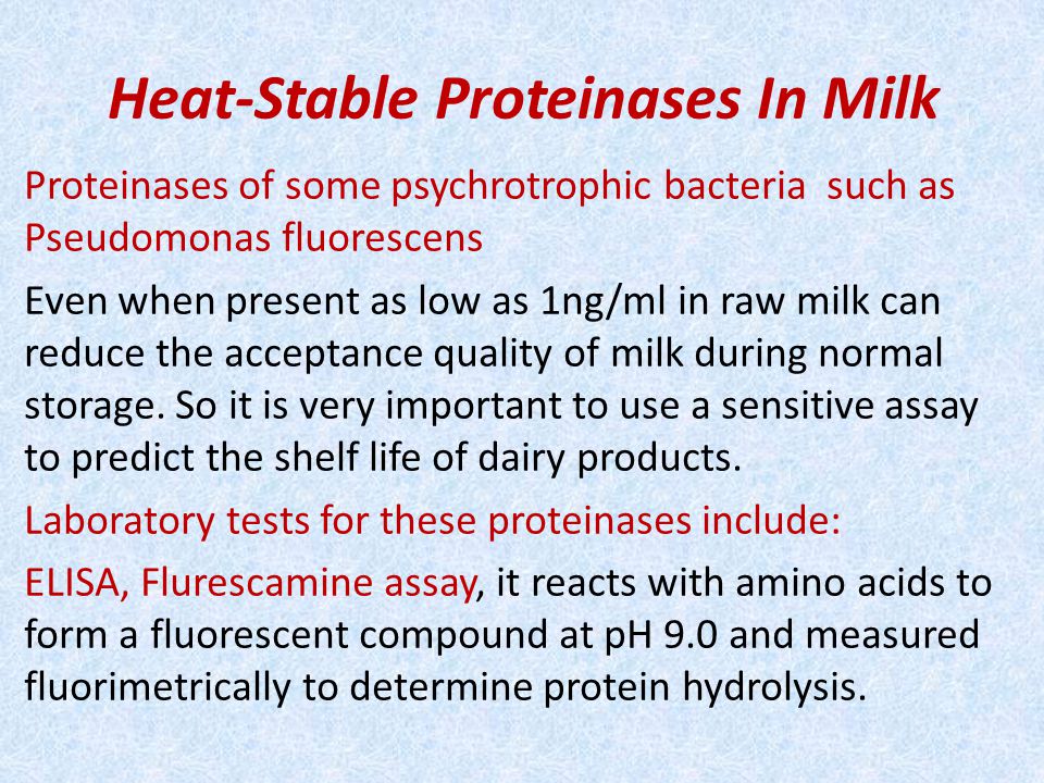 Heat-Stable Proteinases In Milk