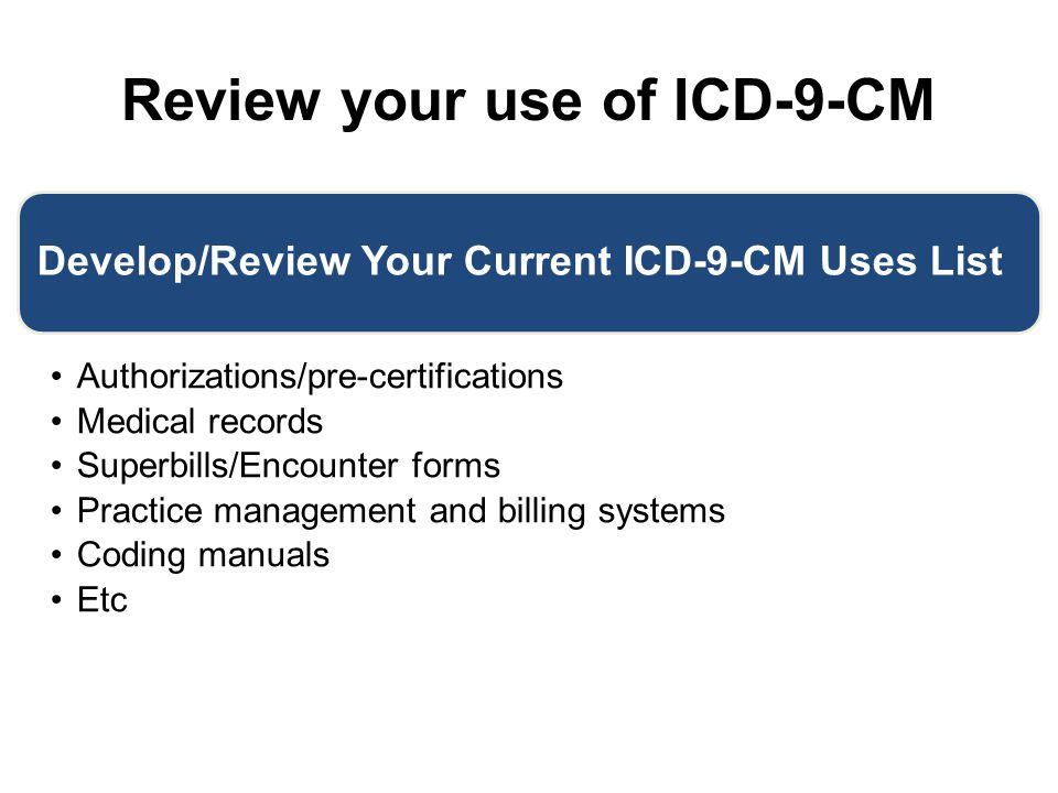 Review your use of ICD-9-CM