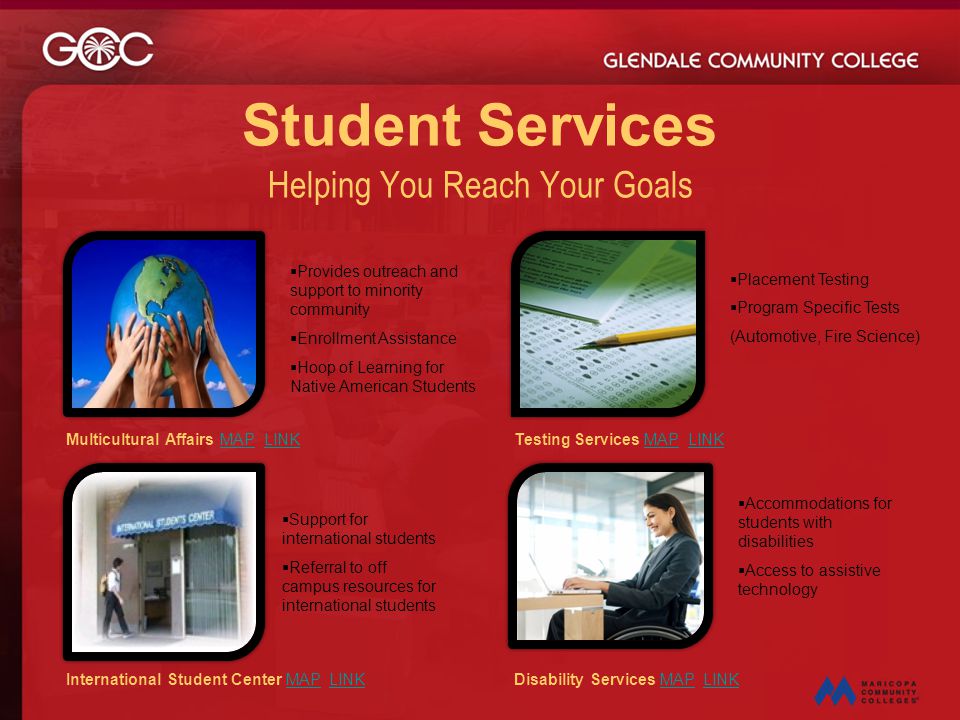 Student Services Helping You Reach Your Goals