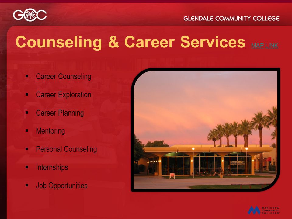 Counseling & Career Services MAP LINK