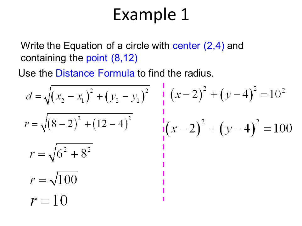 Circles Write an equation given points - ppt video online download