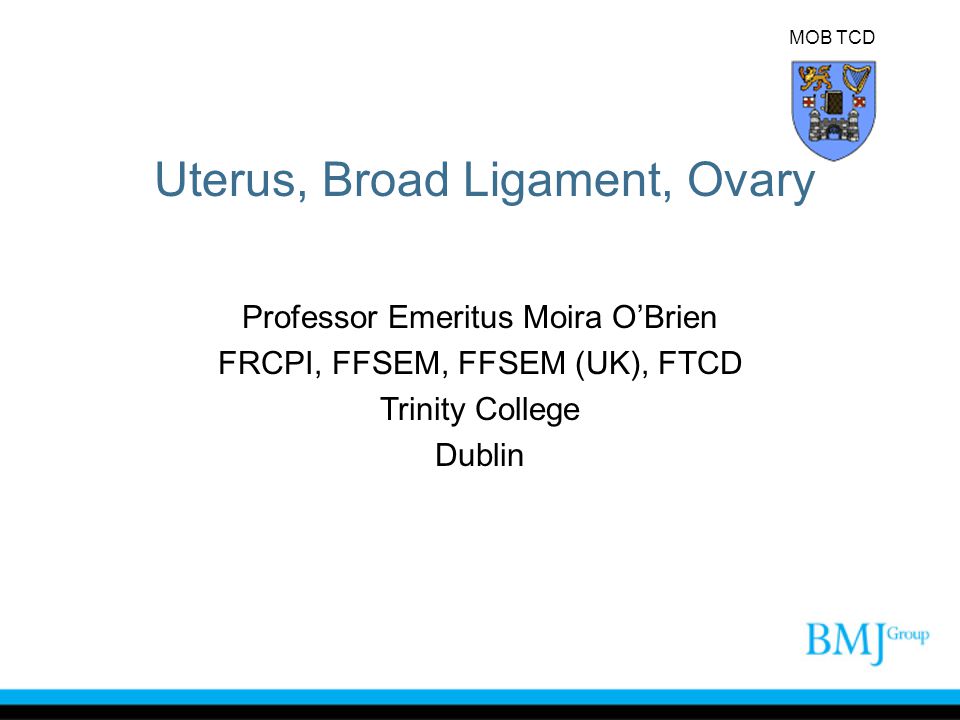 Uterus, Broad Ligament, Ovary
